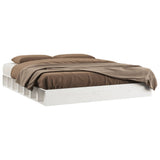 Bed Frame without Mattress White 180x200 cm Super King Solid Wood 820662