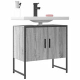 Bathroom Sink Cabinet Grey Sonoma 60x33x60 cm Engineered Wood 842459