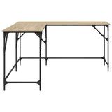 Desk Sonoma Oak 149x149x75 cm Engineered Wood 837583