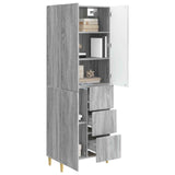Cabinet Set 2 pcs Grey Sonoma 66 x 34.5 x 90 cm Engineered Wood 3416580