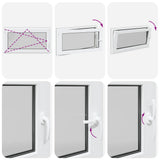 Basement Window "RISOR" 110x60 cm Tilt&Turn DIN Left Anthracite 4108415