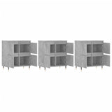 Sideboards 3 pcs Concrete Grey Engineered Wood 3190193