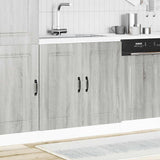 Sink Base Cabinet Kalmar Grey Sonoma 80x46x81.5 cm Engineered Wood 853453