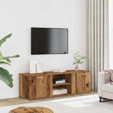 TV Cabinet Old Wood 120x34x37 cm Engineered Wood 855974