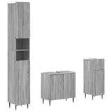 3 Piece Bathroom Cabinet Set ZWOLLE Engineered Wood 3417843
