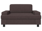 Armchair Dark Brown Fabric 42043458