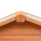170642 Rabbit Hutch Solid Pine & Fir Wood 310x70x87 cm