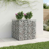 Gabion Raised Bed 2 pcs Silver 3422224