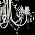Crystal Pendant Ceiling Lamp Chandelier Elegant 5 Bulb Sockets 240687