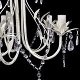 Crystal Pendant Ceiling Lamp Chandelier Elegant 5 Bulb Sockets 240687