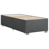 Bed Frame without Mattress Dark Grey 90x190 cm Single Fabric 3284437