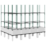Garden Planter with Trellis White 160x120x142.5 cm PP 367969