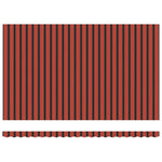 Retractable Awning Manual Orange and brown 500 x 350 cm Fabric 3331482