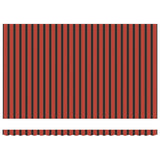 Retractable Awning Manual Orange and brown 500 x 350 cm Fabric 3331482