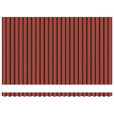 Retractable Awning Red and Black 500 x 300 cm Fabric and Metal 3331231