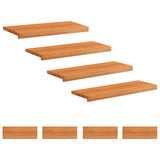 Stair Treads 8 pcs 80 x 30 x 2 cm Light Brown Solid Beech Wood 3446275