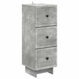 Drawer Cabinet Concrete Grey 33 x 34.5 x 90 cm Engineered Wood 893928