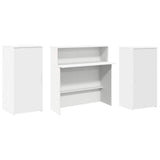 Reception Desk White 200x50x103,5 cm Engineered Wood 3324214