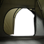 Camping Tent Dome 4-Person Brown Waterproof 4009619
