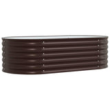 Garden Raised Bed Brown 160 x 80 x 44 cm Steel 42008140