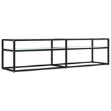 TV Cabinet White Marble 160x40x40.5 cm Tempered Glass 331720