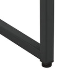 Highboard Black 80x35x135 cm Steel and Tempered Glass 335883