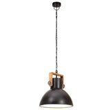 320536 Industrial Hanging Lamp 25 W Black Round 30 cm E27