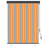 Outdoor Roller Blind 120x250 cm Yellow and Blue 145962