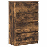 815075 Sideboard Smoked Oak 60x35x98,5 cm Engineered Wood