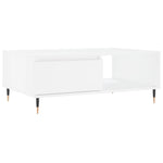 ZNTS Coffee Table White 90x60x35 cm Engineered Wood 827052