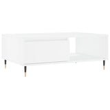 ZNTS Coffee Table White 90x60x35 cm Engineered Wood 827052