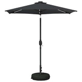 Garden Parasol with LED Lights and Base 230 x 230 cm Polyester 42036251