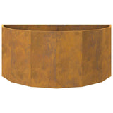 Planter Rusty 120 x 60 x 50 cm Weathering Steel 883709