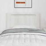 LED Headboard White 90 cm Faux Leather 42007294