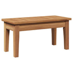 Garden Bench 2 pcs Brown Solid Teak wood 42006396
