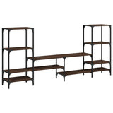 TV Cabinet Brown Oak 206.5x28.5x95 cm Engineered Wood 842485