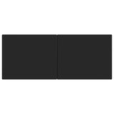 Wall-Mounted Headboard BREDA Black Engineered Wood 897626