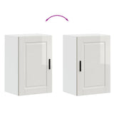 Kitchen Wall Cabinet Porto High Gloss White Engineered Wood 854029