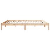 Extra Long Bed Frame without Mattress 200x210 cm Solid Wood Pine 852412