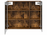 Bathroom Mirror Cabinet Smoked Oak 63.5 x 15.5 x 70 cm 889243
