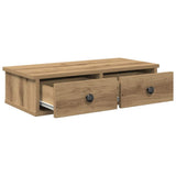 Wall Shelf with Drawers Artisian Oak 60x28x15 cm Engineered Wood 859949