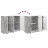 Sideboard Concrete Grey 89 x 34.5 x 77 cm Engineered Wood 895798