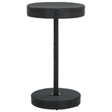 Garden Bar Set Black PE Rattan, Powder-Coated Steel Standard 3095445
