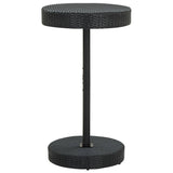 3 Piece Garden Bar Set Black Poly Rattan&Solid Wood Acacia 3187718