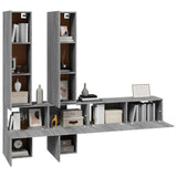 ZNTS Wall-mounted TV Cabinet Grey Sonoma Engineered Wood 3114572