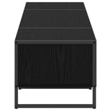 TV Cabinet Black Oak 170.5 x 36 x 30.5 cm Engineered Wood 886516