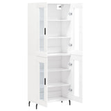 Highboard White 69.5x34x180 cm Engineered Wood 3198289