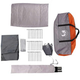 Car Tent 4-Person Grey and Orange Waterproof 4009493