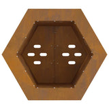 Smokeless Fire Pit Brown 38 x 38 x 51 cm Weathering Steel 858985