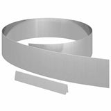 Lawn Edging 4 pcs Silver 450 x 0.05 x 15 cm Galvanised Steel 868025